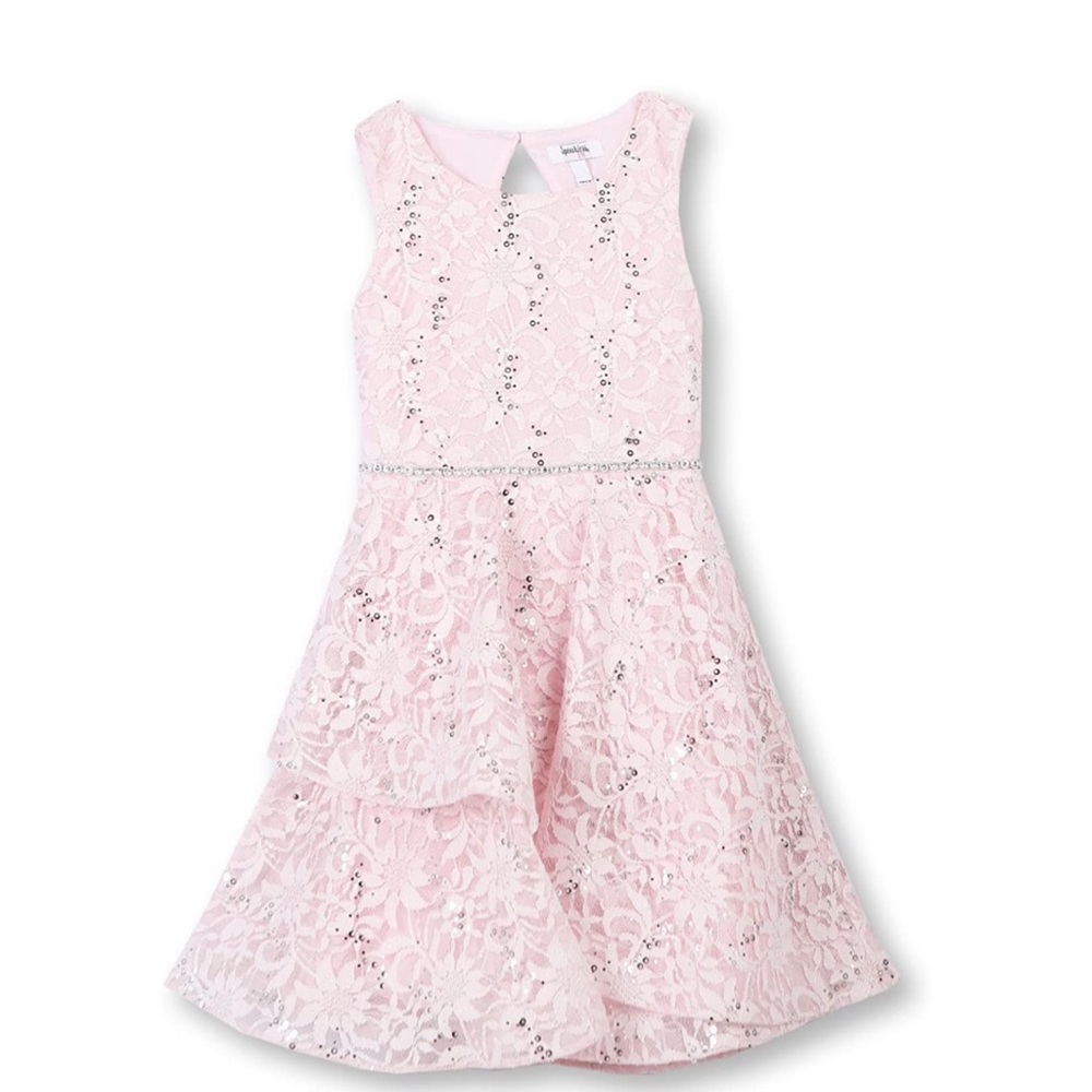 Speechless Sparkle Lace Party Dress